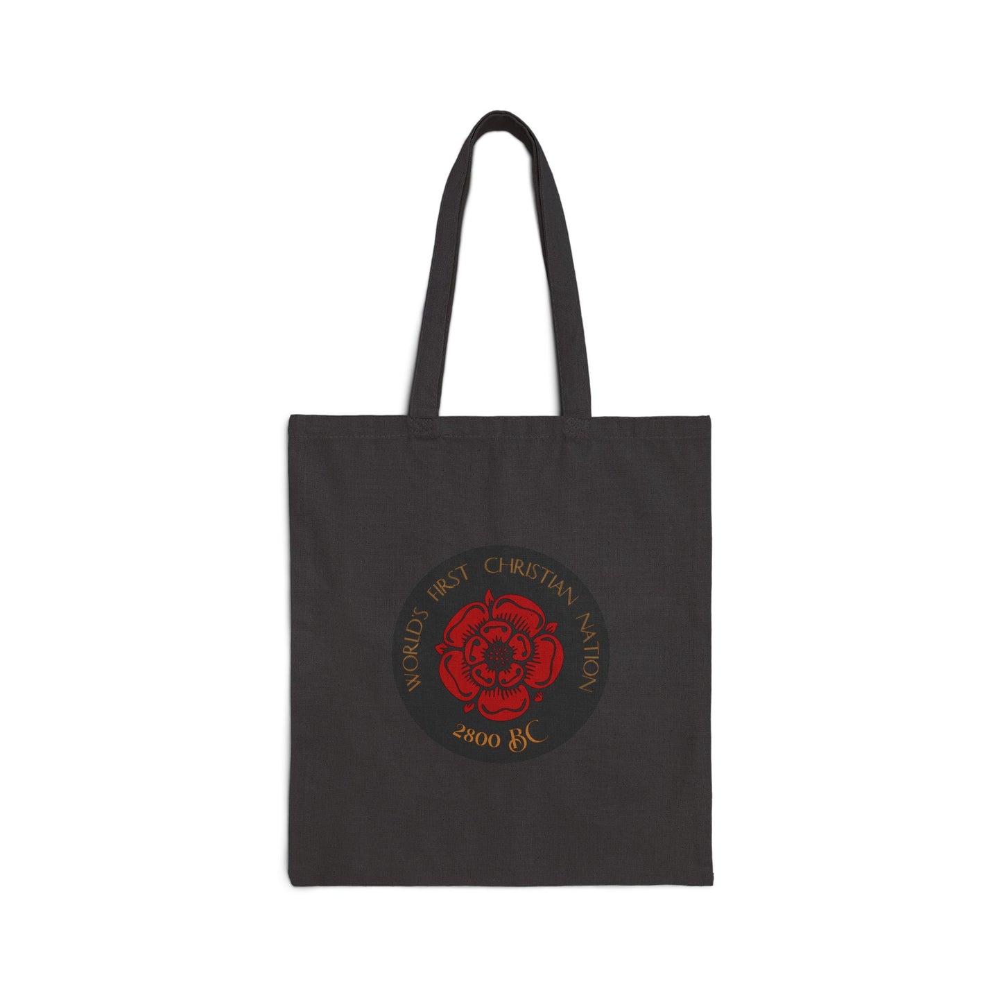 Nayirian Crest Design Cotton Canvas Tote Bag