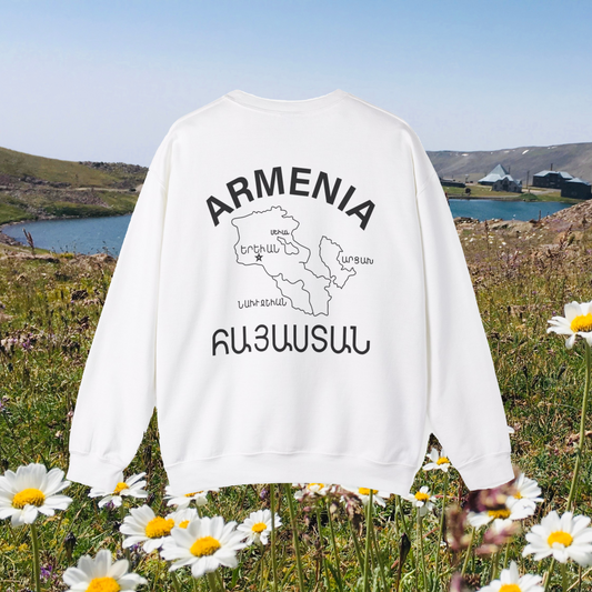 LIGHT COLOR OPTIONS Vintage Armenia Design Unisex Crewneck Sweatshirt Sweater