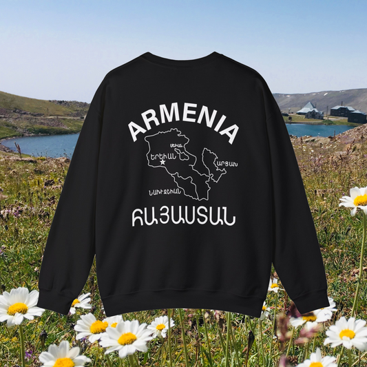 DARK COLOR OPTIONS Vintage Armenia Design Unisex Crewneck Sweatshirt Sweater