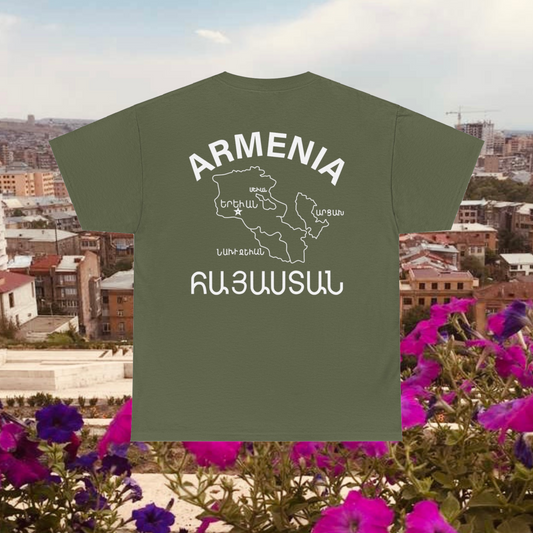 DARK COLOR OPTIONS Vintage Armenia Design Unisex Cotton Tee T-Shirt