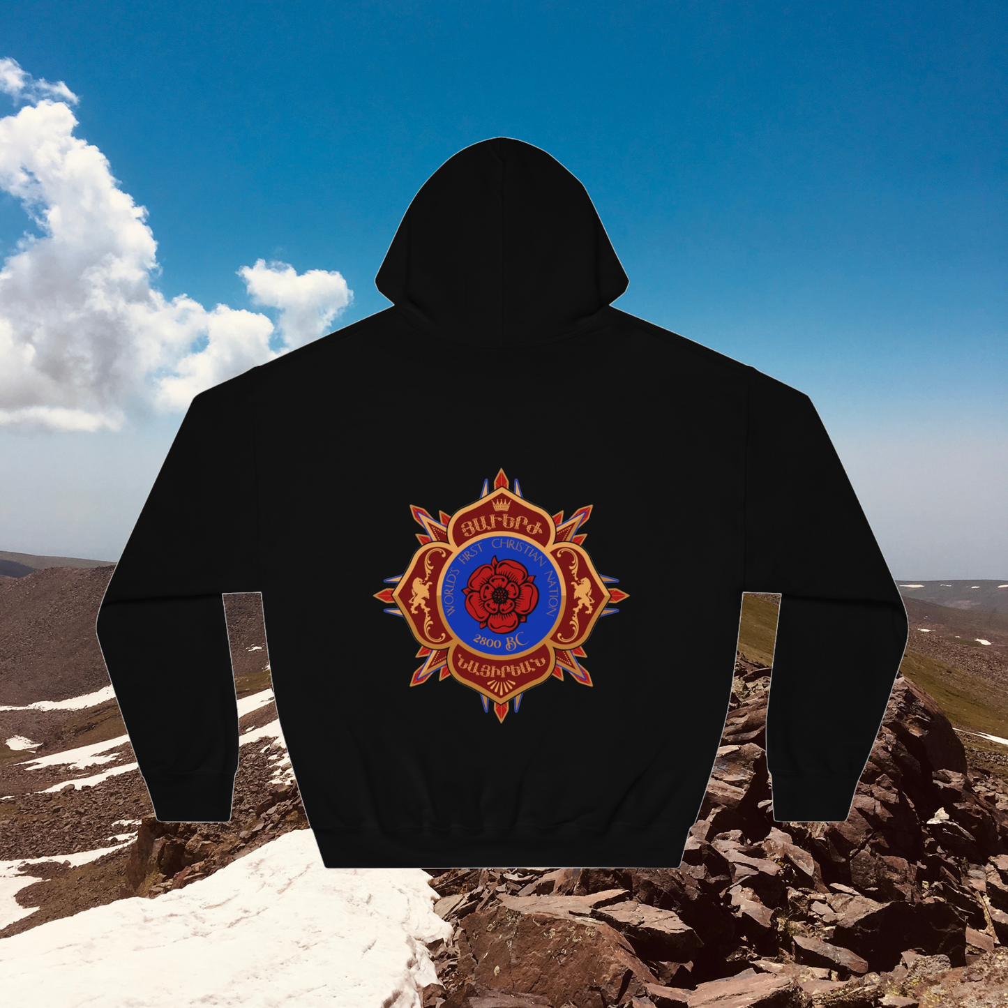 Nayirian Crest Design Unisex Hoodie Sweater, Hooded Sweatshirt