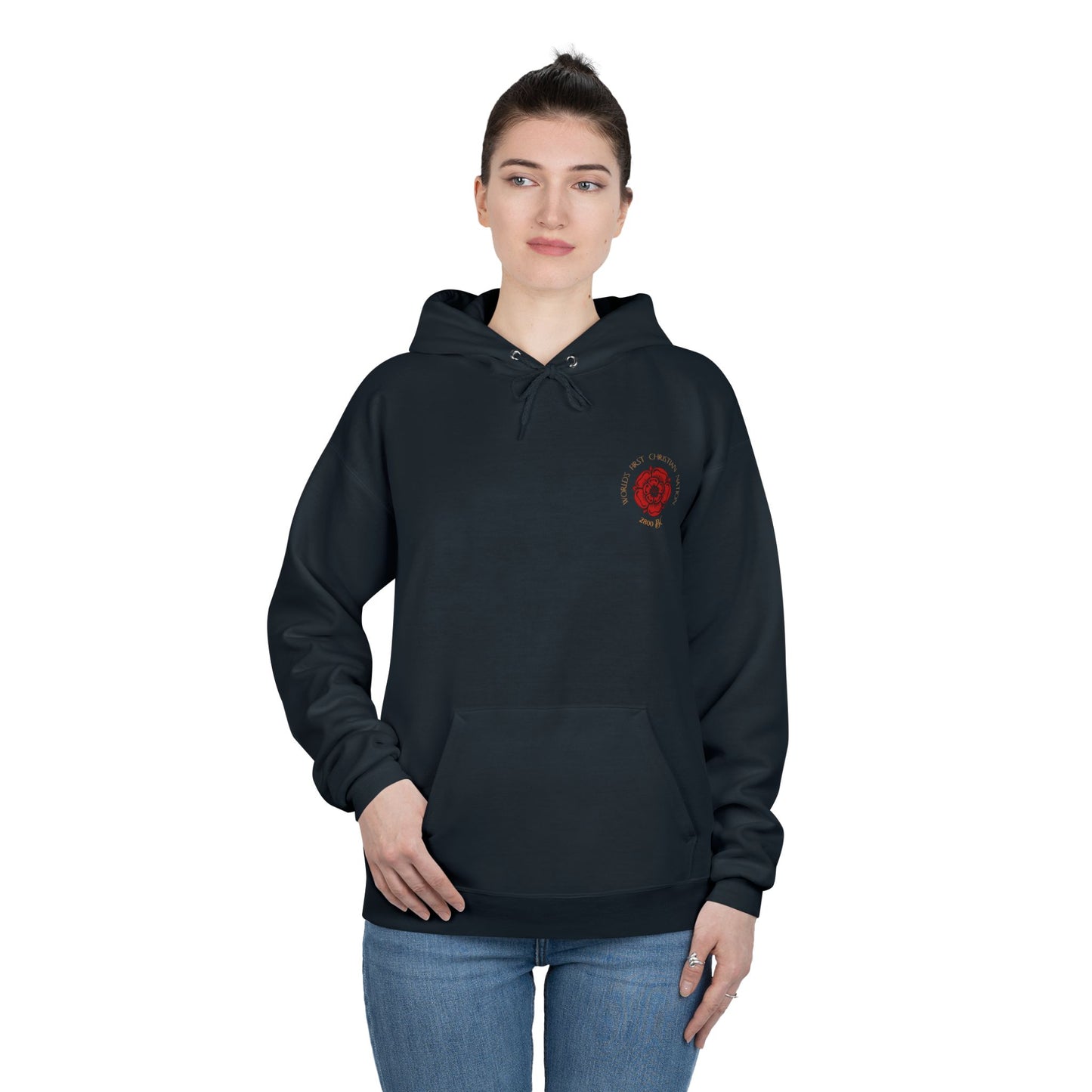 BAGGY/OVERSIZED OPTION Nayirian Crest Design Unisex Pullover Hoodie Sweatshirt, Hooded Sweater